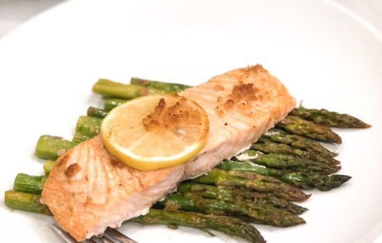 Lemon Ginger Salmon & Asparagus