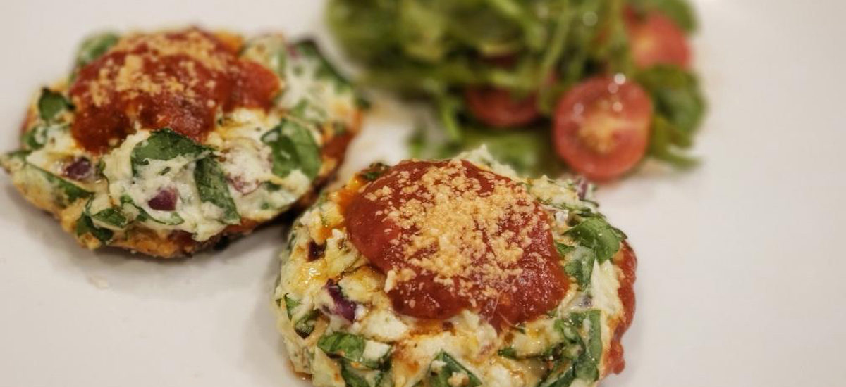 Cheese & Spinach Stuffed Portobellos