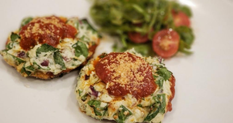 Cheese & Spinach Stuffed Portobellos