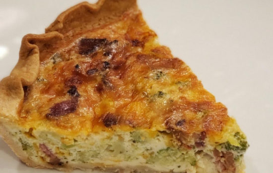 Broccoli Cheddar Bacon Quiche