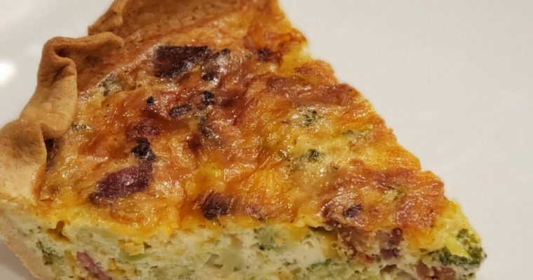 Broccoli Cheddar Bacon Quiche