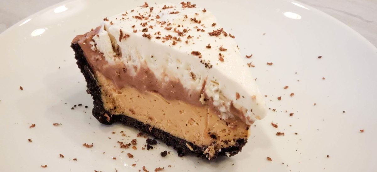 No Bake Peanut Butter Chocolate Cream Pie