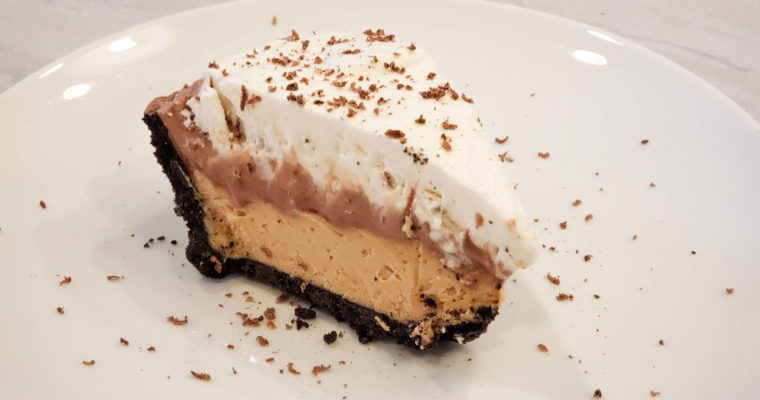 No Bake Peanut Butter Chocolate Cream Pie