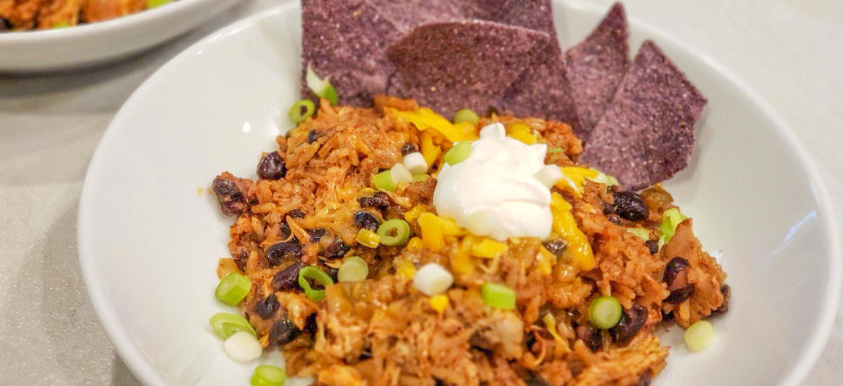 Southwest Black Bean & Chicken Skillet