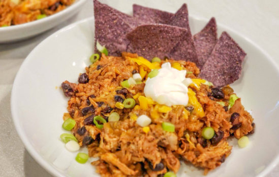 Southwest Black Bean & Chicken Skillet