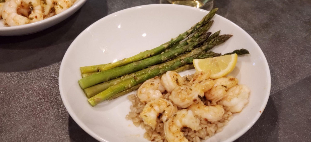 Lemon Butter Garlic Shrimp & Asparagus