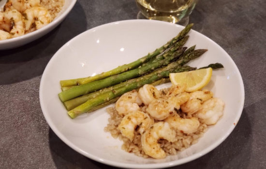 Lemon Butter Garlic Shrimp & Asparagus