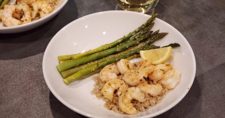 Lemon Butter Garlic Shrimp & Asparagus