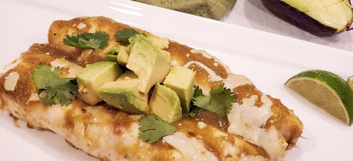 Black Bean & Poblano Enchiladas