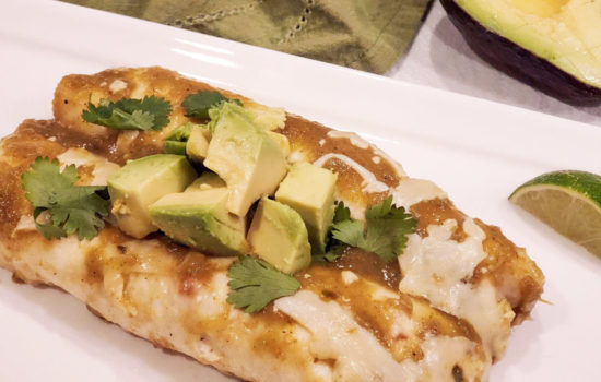 Black Bean & Poblano Enchiladas