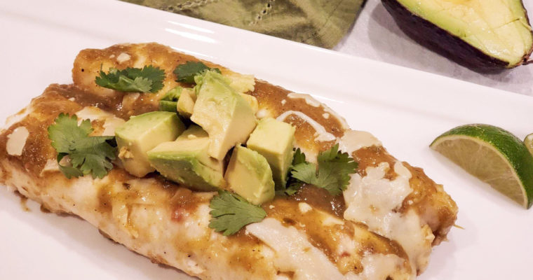 Black Bean & Poblano Enchiladas