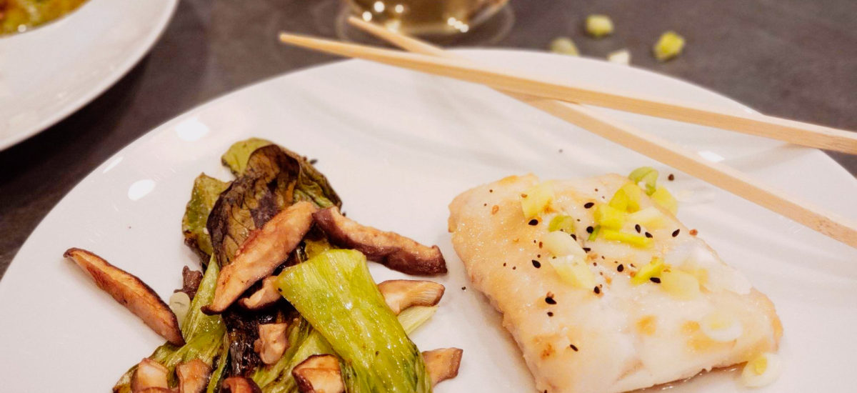 Miso Cod with Shiitakes & Bok Choy