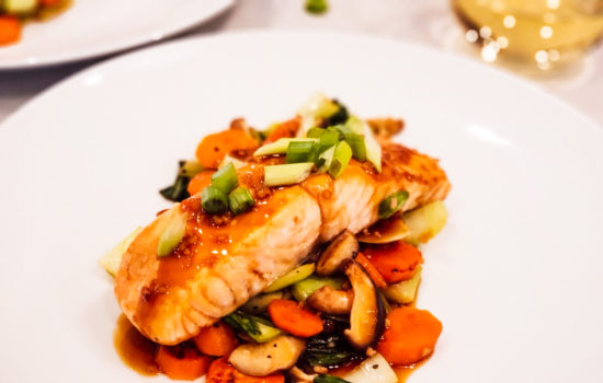 Teriyaki Ginger Glazed Salmon