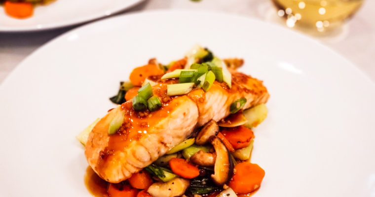 Teriyaki Ginger Glazed Salmon