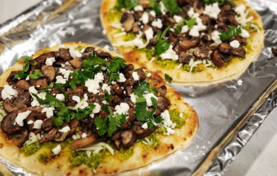 Marsala Mushroom & Goat Cheese Pizza