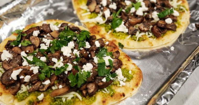Marsala Mushroom & Goat Cheese Pizza