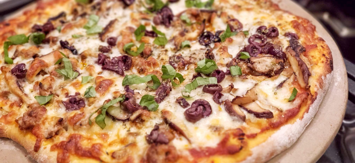 Italian Sausage, Mushroom & Mozzarella Pizza