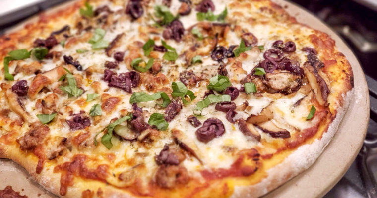 Italian Sausage, Mushroom & Mozzarella Pizza
