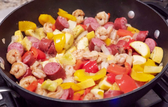 Shrimp & Sausage Paleo Skillet Meal