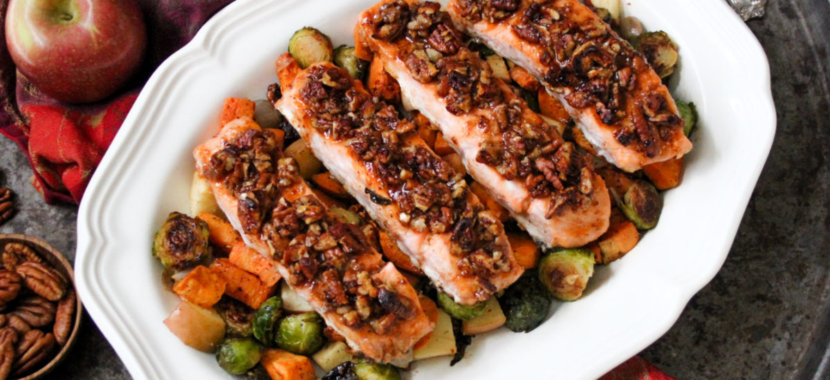 Maple Pecan Crusted Salmon
