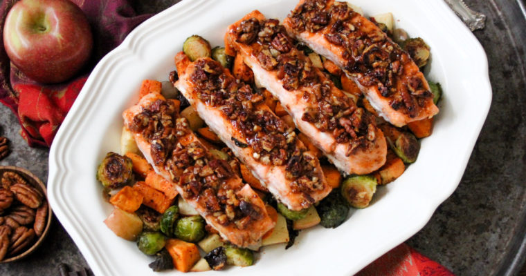 Maple Pecan Crusted Salmon