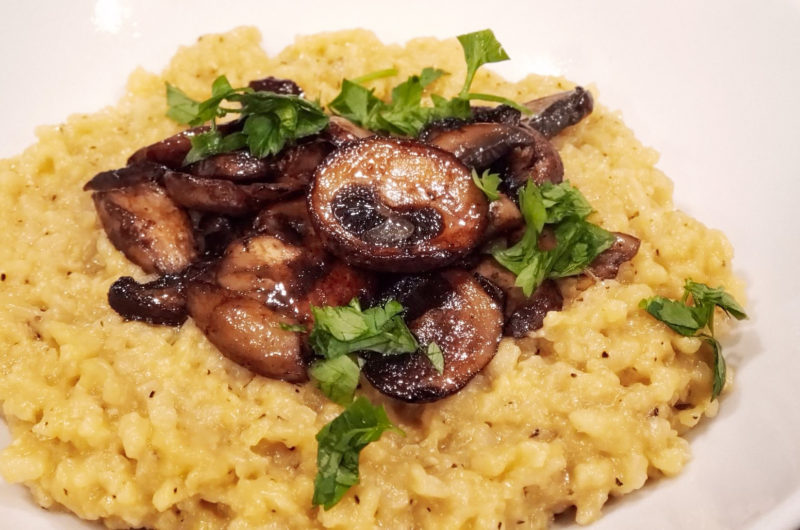Creamy Mushroom Vegan Risotto