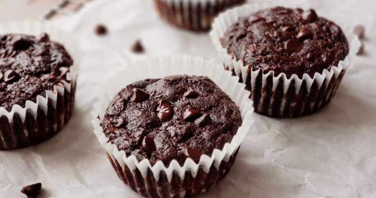 Keto Chocolate Zucchini Muffins
