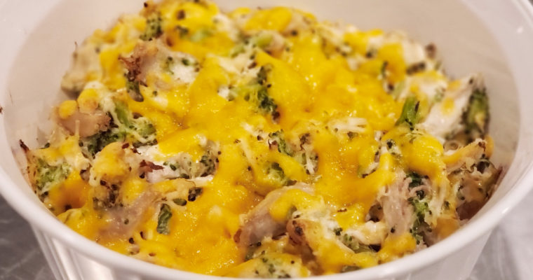 Easy Cheesy Rotisserie Chicken & Broccoli Bake