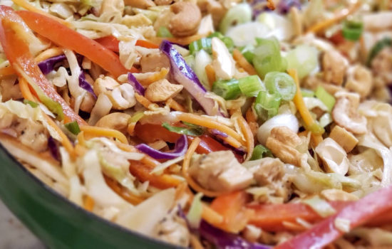 Thai Salad with the BEST Peanut Sauce!