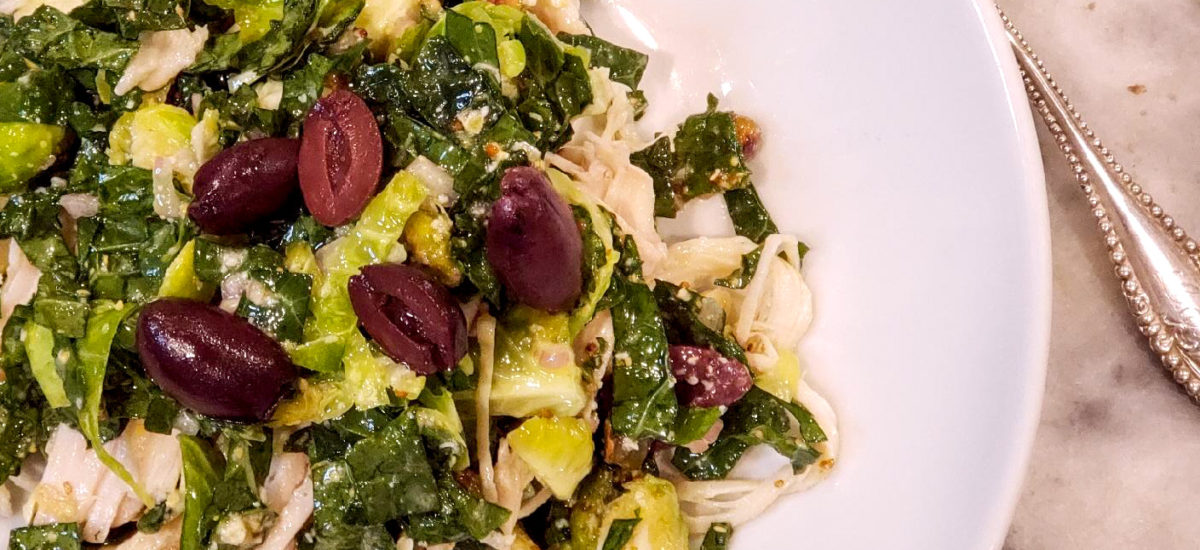 The Best Chopped Kale & Brussel Sprout Salad!