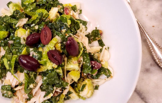 The Best Chopped Kale & Brussel Sprout Salad!
