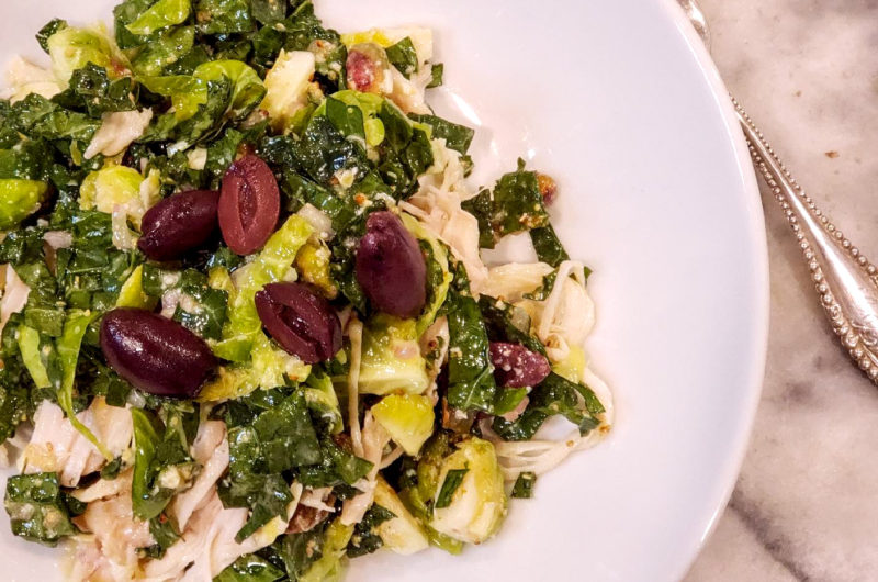 The Best Chopped Kale & Brussels Sprout Salad