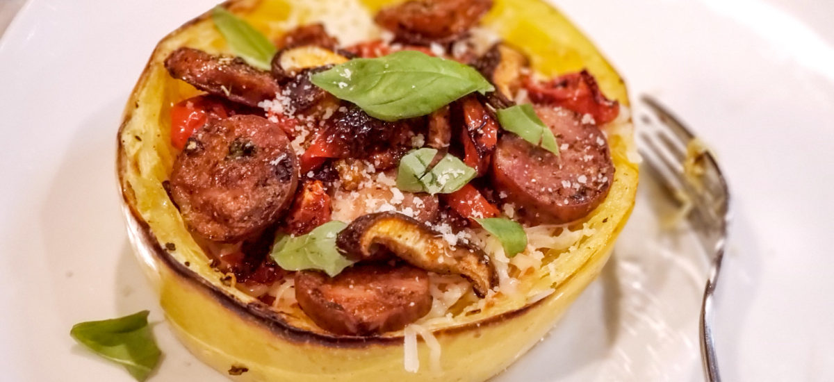 Low Carb Spaghetti Squash Personal Pan Pizzas