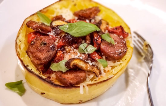 Low Carb Spaghetti Squash Personal Pan Pizzas