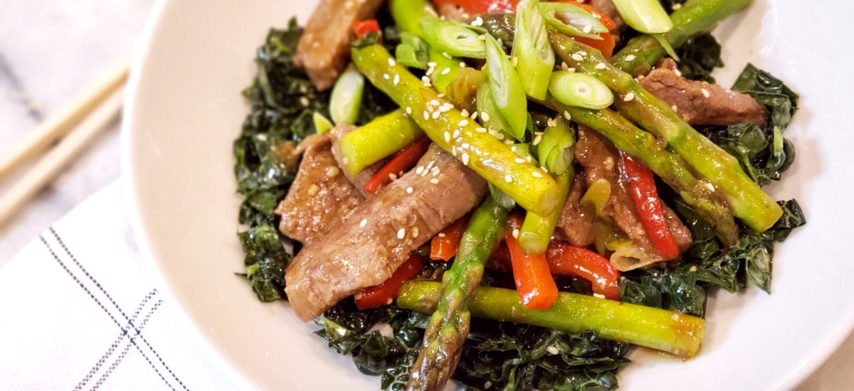 My Creation: the Steak & Asparagus Stir-fry Salad