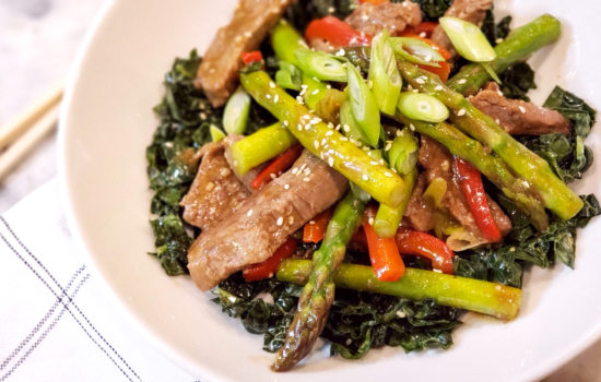My Creation: the Steak & Asparagus Stir-fry Salad