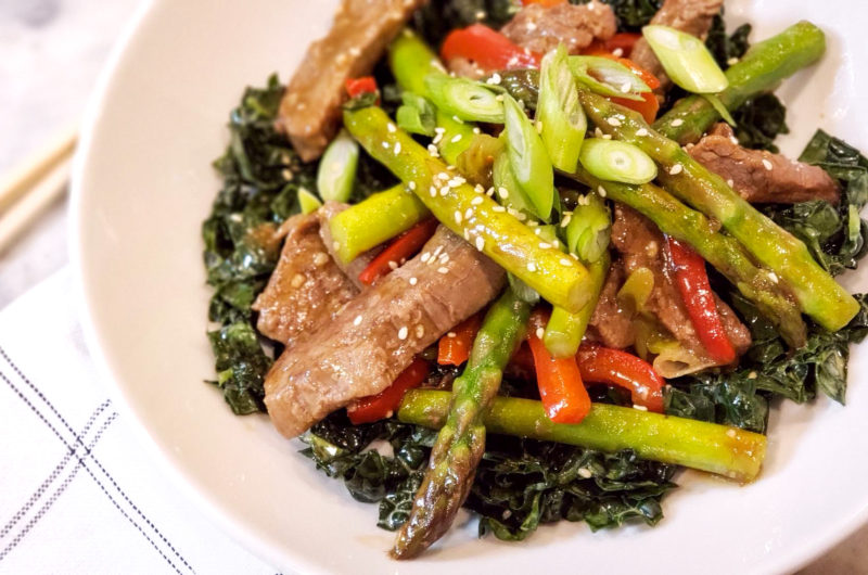 My Creation: the Steak & Asparagus Stir-fry Salad