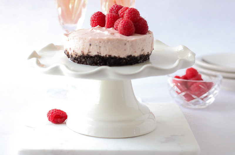 Raspberry No-Bake Cheesecake