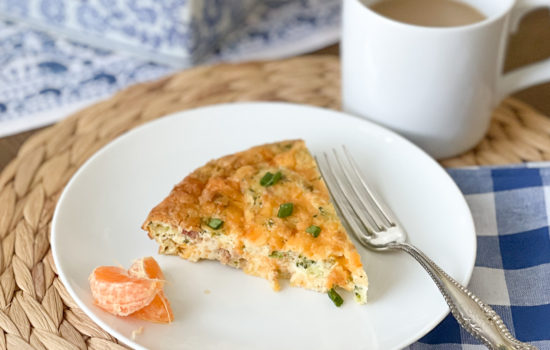 The Best Brunch Quiche – Broccoli, Bacon and Cheddar!