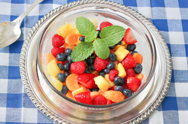 Orange Honey Rainbow Fruit Salad