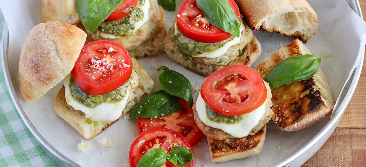 Say Grazie to these Grilled Caprese Chicken Sliders!