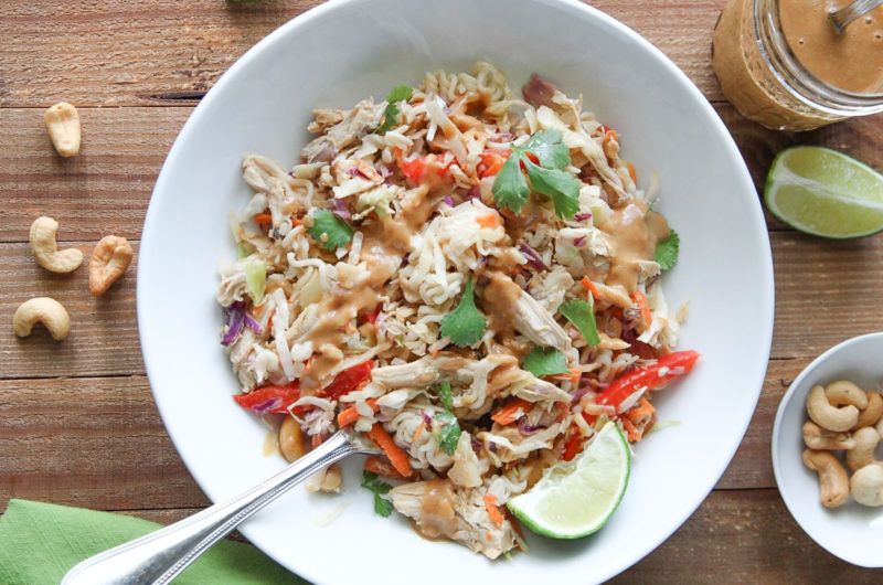 Thai Peanut Chicken Ramen Salad