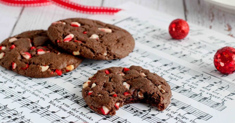 Perfect Peppermint Crunch Chocolate Cake Mix Cookies