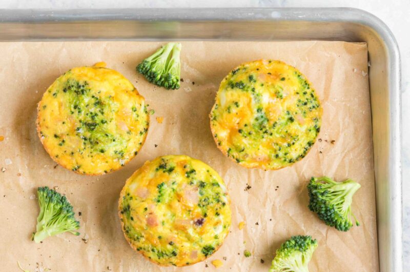 Make Ahead Cheesy Broccoli Egg Cups