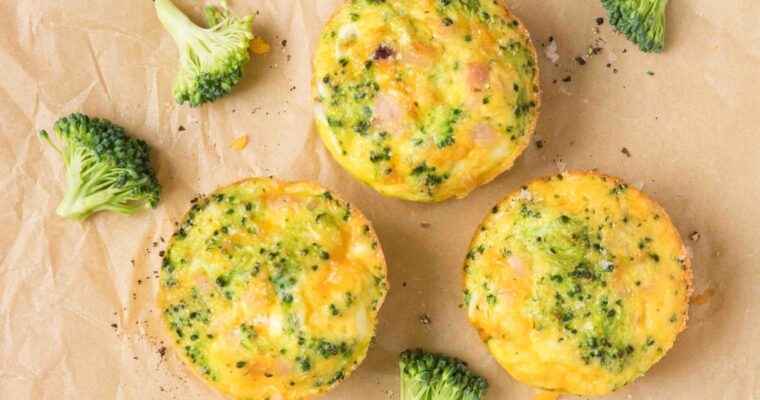 Easy Make Ahead Cheesy Broccoli Egg Cups