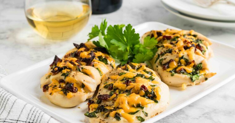 Spinach, Bacon & Cheddar Hasselback Chicken