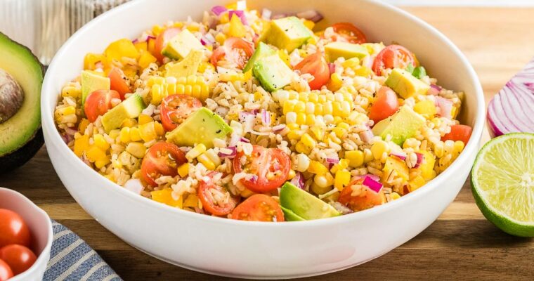 Summer’s Perfect Side Dish – Simple Corn & Grain Salad