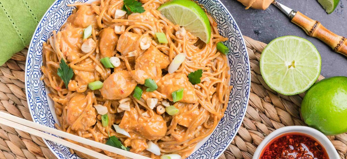 Peanut Perfection – Thai Chicken Noodle Bowls