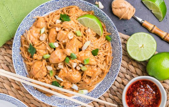 Peanut Perfection – Thai Chicken Noodle Bowls