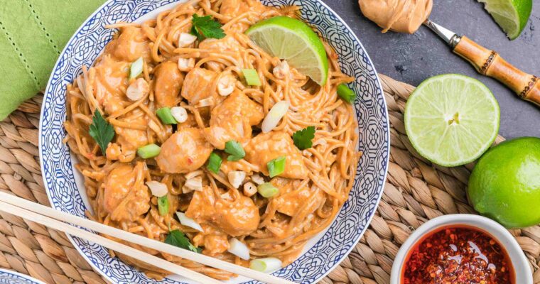 Peanut Perfection – Thai Chicken Noodle Bowls